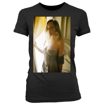 Abbie Cornish Women's Junior Cut Crewneck T-Shirt