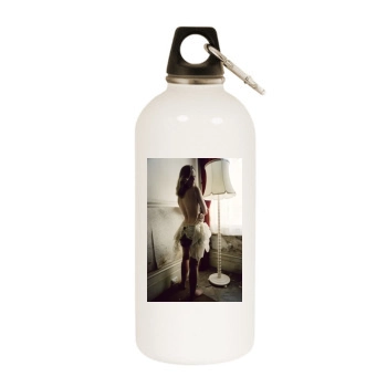 Abbie Cornish White Water Bottle With Carabiner