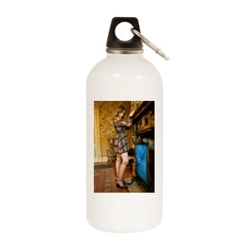 Abbie Cornish White Water Bottle With Carabiner