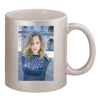 Abbie Cornish 11oz Metallic Silver Mug