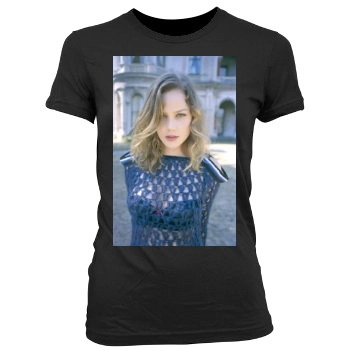 Abbie Cornish Women's Junior Cut Crewneck T-Shirt