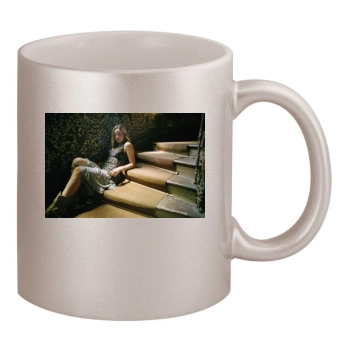 Abbie Cornish 11oz Metallic Silver Mug