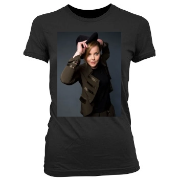 Abbie Cornish Women's Junior Cut Crewneck T-Shirt