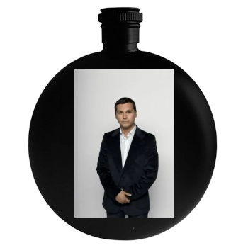 Adam Beach Round Flask