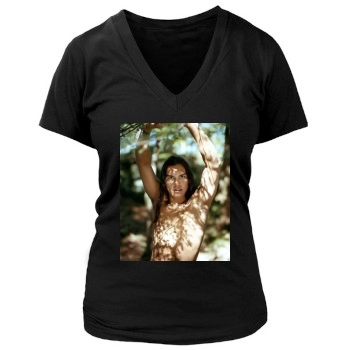 Adam Beach Women's Deep V-Neck TShirt