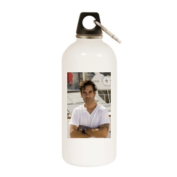 Adrian Pasdar White Water Bottle With Carabiner