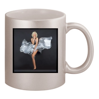 Adriana Karembeu 11oz Metallic Silver Mug