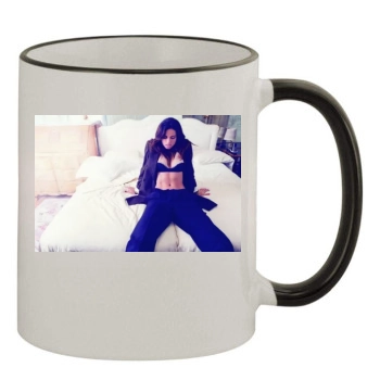 Adriana Lima 11oz Colored Rim & Handle Mug