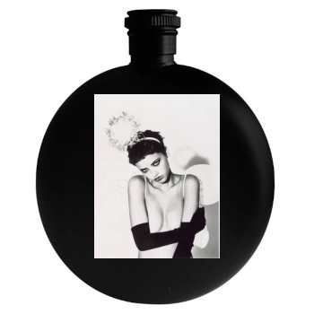 Adriana Lima Round Flask