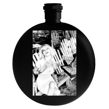 Adriana Lima Round Flask