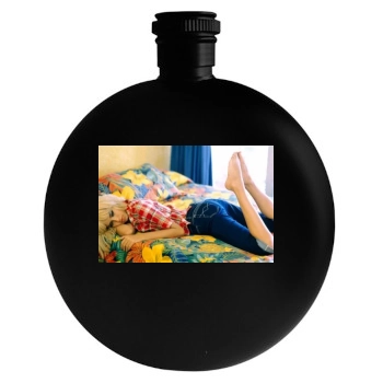 Adriana Lima Round Flask