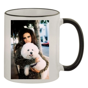 Adriana Lima 11oz Colored Rim & Handle Mug