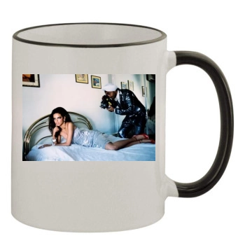 Adriana Lima 11oz Colored Rim & Handle Mug