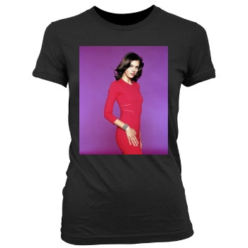 Adrianne Curry Women's Junior Cut Crewneck T-Shirt