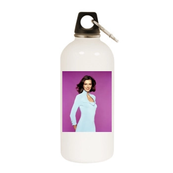 Adrianne Curry White Water Bottle With Carabiner