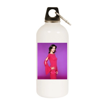 Adrianne Curry White Water Bottle With Carabiner