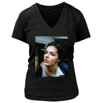 Adrianne Curry Women's Deep V-Neck TShirt