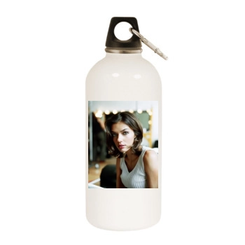 Adrianne Curry White Water Bottle With Carabiner