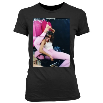 Adrianne Curry Women's Junior Cut Crewneck T-Shirt