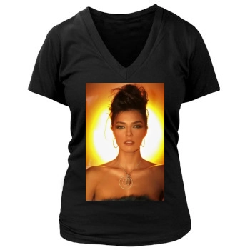 Adrianne Curry Women's Deep V-Neck TShirt