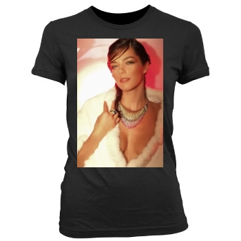 Adrianne Curry Women's Junior Cut Crewneck T-Shirt