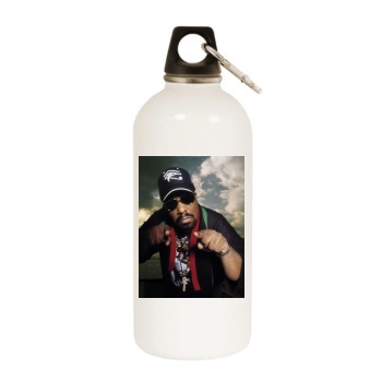 Afrika Bambaataa White Water Bottle With Carabiner