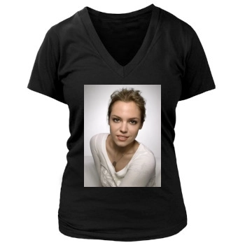 Agnes Bruckner Women's Deep V-Neck TShirt