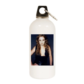 Agnes Bruckner White Water Bottle With Carabiner