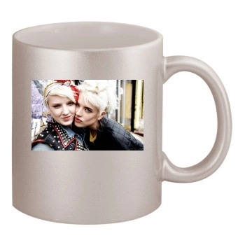 Agyness Deyn 11oz Metallic Silver Mug