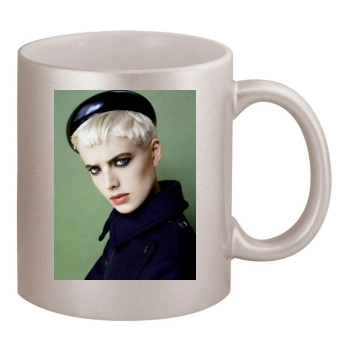 Agyness Deyn 11oz Metallic Silver Mug