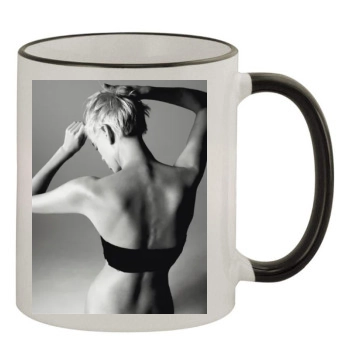 Agyness Deyn 11oz Colored Rim & Handle Mug