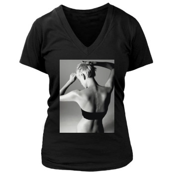 Agyness Deyn Women's Deep V-Neck TShirt