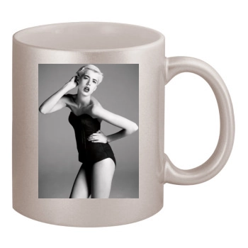 Agyness Deyn 11oz Metallic Silver Mug