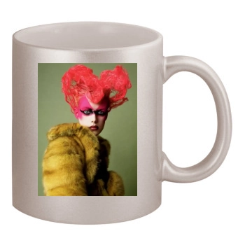 Agyness Deyn 11oz Metallic Silver Mug