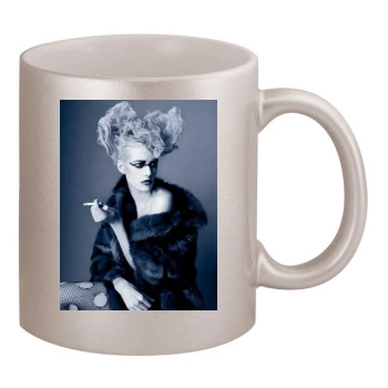 Agyness Deyn 11oz Metallic Silver Mug