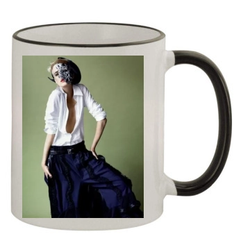 Agyness Deyn 11oz Colored Rim & Handle Mug