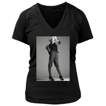 Agyness Deyn Women's Deep V-Neck TShirt