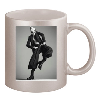 Agyness Deyn 11oz Metallic Silver Mug