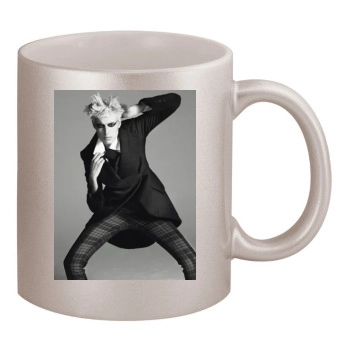 Agyness Deyn 11oz Metallic Silver Mug