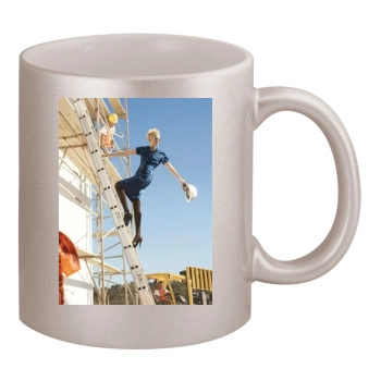 Agyness Deyn 11oz Metallic Silver Mug