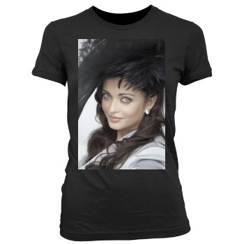 Aishwarya Rai Women's Junior Cut Crewneck T-Shirt