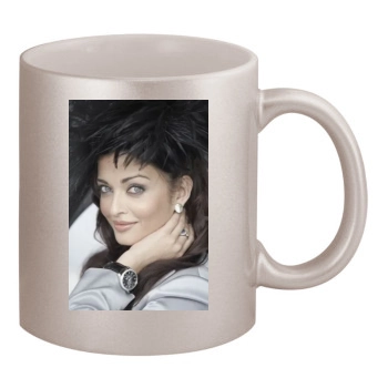 Aishwarya Rai 11oz Metallic Silver Mug