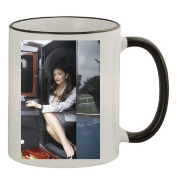 Aishwarya Rai 11oz Colored Rim & Handle Mug