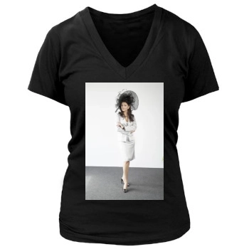 Aishwarya Rai Women's Deep V-Neck TShirt