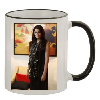 Aishwarya Rai 11oz Colored Rim & Handle Mug