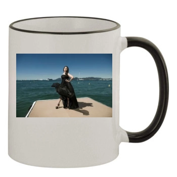 Aishwarya Rai 11oz Colored Rim & Handle Mug