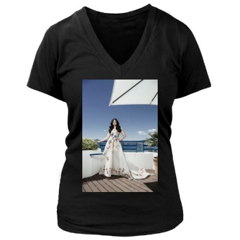 Aishwarya Rai Women's Deep V-Neck TShirt