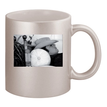 Alain Delon 11oz Metallic Silver Mug