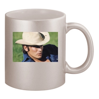 Alain Delon 11oz Metallic Silver Mug