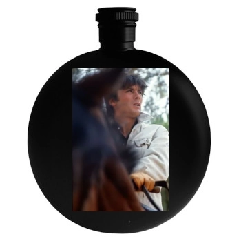 Alain Delon Round Flask